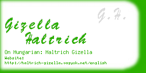 gizella haltrich business card